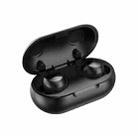 TWS-22 Bluetooth 5.0 In-Ear Sports Waterproof Noise Cancelling Touch Control Mini Headphones(Black) - 1