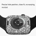 1 PC Watch Full-Inclusive Border Sticker Watch Protective Film For Apple Watch Series 6 & SE & 5 & 4 44mm(Black White) - 6