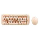 MOFii Candy Punk Keycap Mixed Color Wireless Keyboard and Mouse Set(Milk Tea Color) - 1