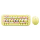 MOFii Candy Punk Keycap Mixed Color Wireless Keyboard and Mouse Set(Lemon Yellow) - 1