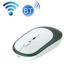 M030 4 Keys 1600DPI Laptop Office Mute Mouse, Style: Double Mode (Ink Green) - 1