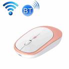 M030 4 Keys 1600DPI Laptop Office Mute Mouse, Style: Dual Mode (Pink) - 1