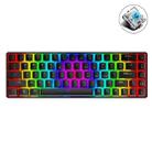 T8 68 Keys Mechanical Gaming Keyboard RGB Backlit Wired Keyboard, Cable Length:1.6m(Black Green Shaft) - 1