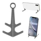 Mini Lazy Desktop Mobile Phone Bracket Multifunction Magnetic Anchor Tablet Stand(Retro Silver) - 1