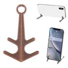 Mini Lazy Desktop Mobile Phone Bracket Multifunction Magnetic Anchor Tablet Stand(Retro Copper) - 1