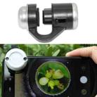 2 PCS 3310PP 30 Times Mobile Phone External Microscope Magnifier With LED Light(Black) - 1