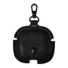 PU Leather Protective Case with Metal Buckle for AirPods 3(Black) - 1