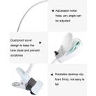 PD-5S 38 LEDs Adjustable Light Multifunctional Clip-on Reading Magnifying Glass, US Plug, Style:10/20X(White) - 6