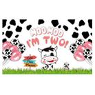 180x110cm Cartoon Cow Theme Birthday Party Decoration Background Cloth Photography Banner(2023SRB132) - 1