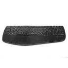 DELUX GM902 106 Keys Ergonomic Design Rechargeable Wireless Bluetooth Keyboard, Style:Backlit Version - 1