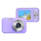 DC406L 2.4-Inch 1080P Mini HD 16X Zoom Digital Camera Home Children Camera EU Plug(Purple) - 1