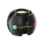 RGB Light Effect Gyro Shape Wireless Bluetooth Audio(Black) - 1