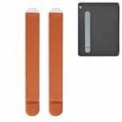 2 PCS Sticky Flannel Stylus Pen Protective Case For Apple Pencil 1(Orange) - 1