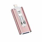 64GB Micro USB + 8 Pin + USB 2.0 3 in 1 Mobile Phone Computer U-Disk(Rose Gold) - 1