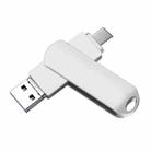 16GB USB 3.0 + 8 Pin + USB-C / Type-C 3 in 1 Phone Computer Rotatable Metal U-Disk - 1