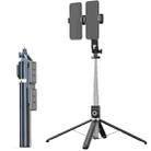 360-Degree Rotating Foldable Bluetooth Selfie Sticks Live Stand, Spec: P220 TK (Double Clip) - 1