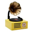 T15 Petunia Retro Vinyl Record Player Wireless Multifunction Mini Bluetooth Audio(Yellow) - 1