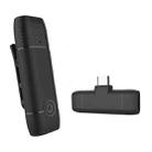 NW-20 Collar Wireless Microphone Live Mobile Phone Noise Reduction Microphone, Specification: Type-C(Black) - 1