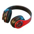 B39 Wireless Bluetooth Headset Subwoofer With Breathing Light Support TF Card(Red Black) - 1