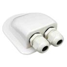 Solar Photovoltaic Plastic Bracket ABS Photovoltaic Car Roof Waterproof Junction Box(White) - 1