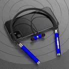 D02 Neck-Mounted Bluetooth Earphone Heavy Bass Sports Running Wireless Headset(Blue) - 1