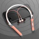 D02 Neck-Mounted Bluetooth Earphone Heavy Bass Sports Running Wireless Headset(Pink) - 1
