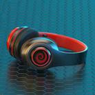 B39 Wireless Bluetooth Headset Subwoofer With Breathing Light Support TF Card(Black Red) - 1