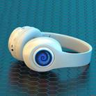 B39 Wireless Bluetooth Headset Subwoofer With Breathing Light Support TF Card(White) - 1