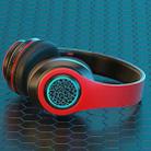 B39 Wireless Bluetooth Headset Subwoofer With Breathing Light Support TF Card(Red Black) - 1