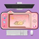 400 x 800 x 3mm Cute Cat Ear Computer Keyboard Desk Pad Mouse Pad(2) - 1