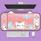 400 x 800 x 3mm Cute Cat Ear Computer Keyboard Desk Pad Mouse Pad(3) - 1