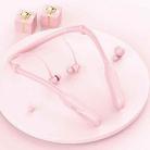 I35 Wireless Sports Bluetooth Earphones In-Ear Noise Cancelling Neck-mounted Headphones(Pink) - 1