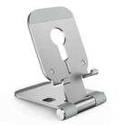 Magsafe Wireless Charging Stand Aluminum Alloy Folding Desktop Live Bracket(Silver) - 1