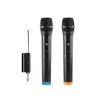 Q7 1 To 2 Wireless Microphones With Wireless Receiver/LED Display(Black) - 1