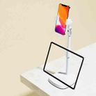 B7 Volcano Telescopic Live Bracket Tablet Phone Dual-Use Stand(Icon White) - 1