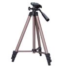 WT3130 Portable Camera Tripod Stand with Rocker Arm for DSLR Camera Camcorder(Brown) - 1