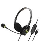 SOYTO SY440MV Teaching Office Network Class Student Education Computer Headset, Style: Black USB  - 1