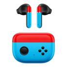 F2 TWS Noise Cancelling Wireless Bluetooth In-Ear Stereo Game Earphone(Red+Blue) - 1