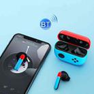 F2 TWS Noise Cancelling Wireless Bluetooth In-Ear Stereo Game Earphone(Red+Blue) - 3