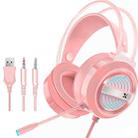 Heir Audio Head-Mounted Gaming Wired Headset With Microphone, Colour: X9 Double Hole (Pink) - 1