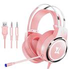 Heir Audio Head-Mounted Gaming Wired Headset With Microphone, Colour: X8 Upgraded Edition (Pink) - 1