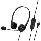 SOYTO SY490 Teaching Office Network Class Student Education Computer Headset, Style: Double Ear Black USB  - 1