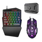 T-WOLF Mobile Gaming One-Handed Keyboard，Specification： Keyboard + Mouse + Throne - 1