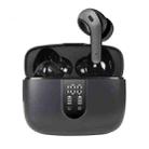 X08 Bluetooth 5.0 Wireless Sports Digital Display Long-Life In-Ear Headphones(Black) - 1