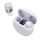 T18 Smart Touch Wireless Bluetooth Headphone with Charging Case & Power Display(White) - 1