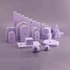 17 In 1 Photography Geometry Foam Cube Photo Studio Props(Purple) - 1