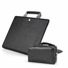 Book Style Laptop Protective Case Handbag For Macbook 12 inch(Black + Power Bag) - 1