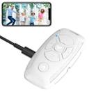 S86 Car Key Shape Multifunctional Bluetooth Selfie Video Remote Control(White) - 1