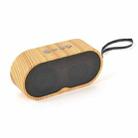 F3 Retro Wood-Grain Mini Bluetooth Speaker Support TF Card(Shallow Grain) - 1