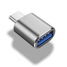 10 PCS USB 3.0 Female to USB-C / Type-C Male OTG Adapter(Grey) - 1